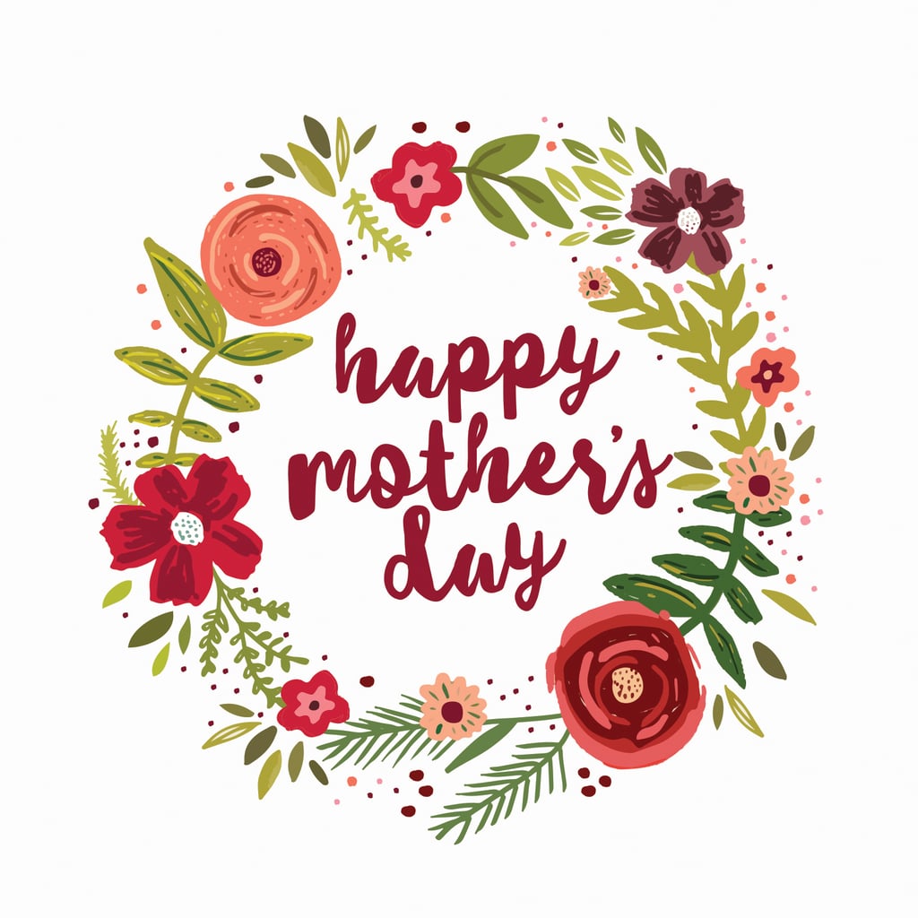 Kartka na Dzień Matki z nadrukiem kwiatowej miłości