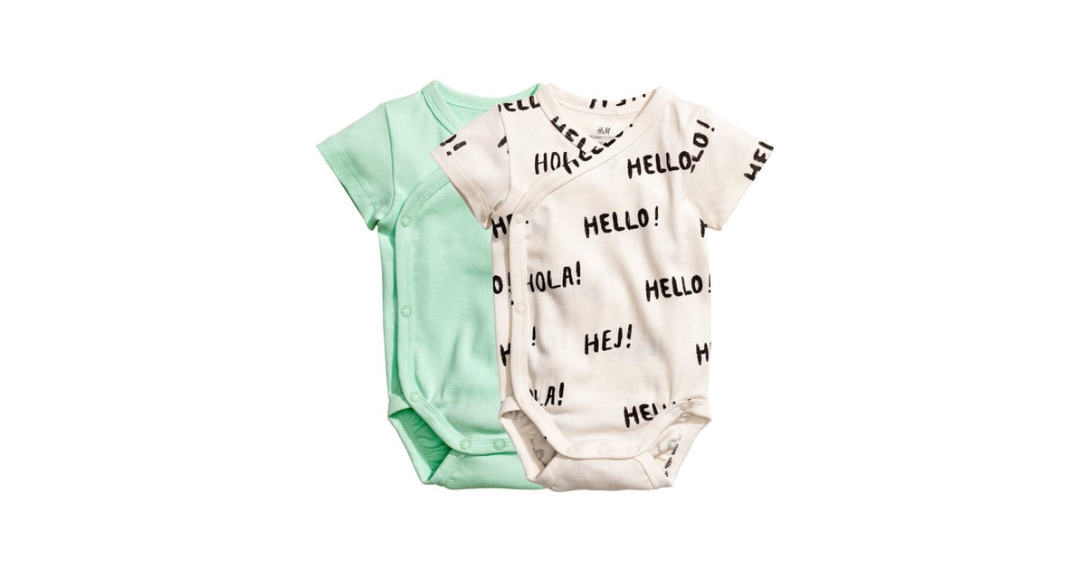 H&M Wrapover Bodysuits Outfits For Newborns to Wear Home From the