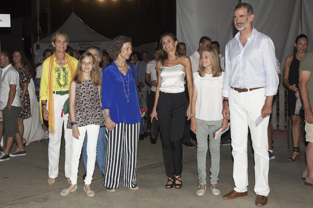 Queen Letizia's Black Sandals at Ara Malikian Concert 2018