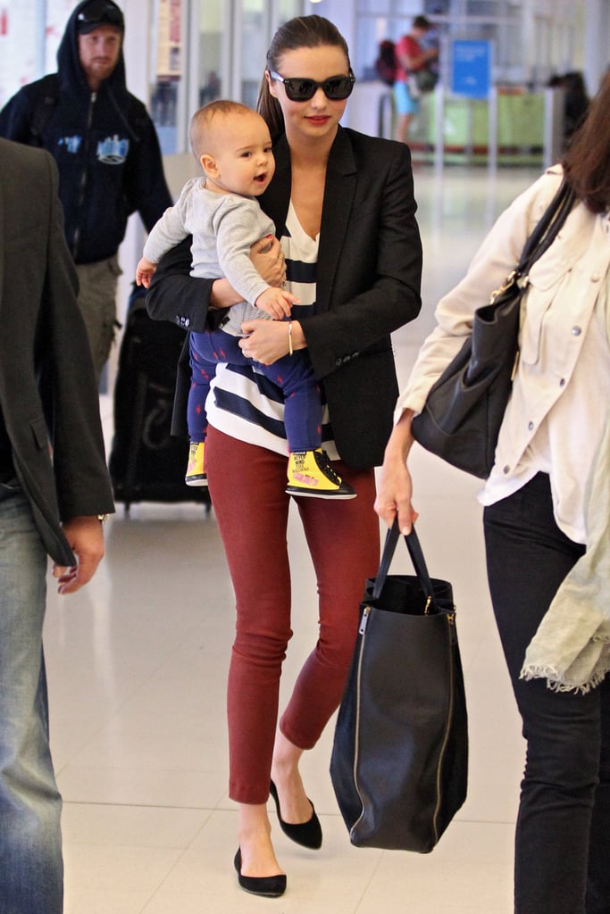 red pants and blazer
