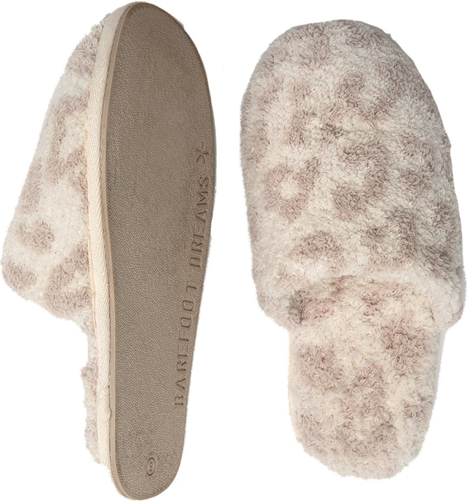 Animal Print Slippers: Barefoot Dreams CozyChic Barefoot in the Wild Slipper