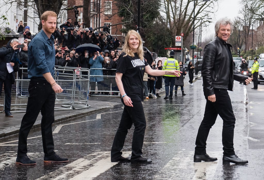 Prince Harry and Jon Bon Jovi Record at Abbey Road Studios