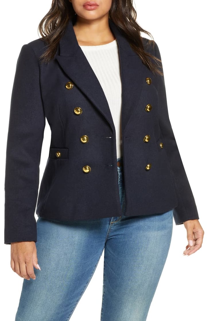 Halogen double clearance breasted blazer