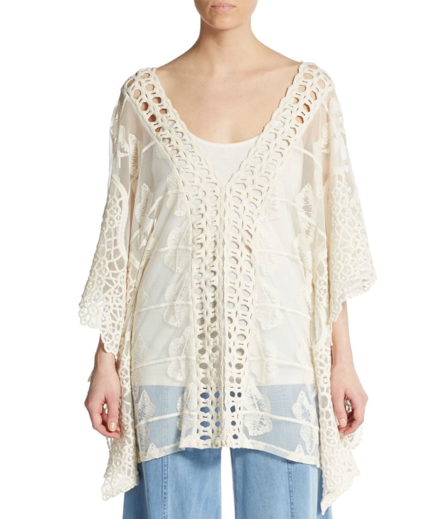 Serafina Embroidered Semi-Sheer Tunic ($165)