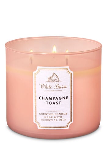 Bath & Body Works White Barn Champagne Toast 3-Wick Candle