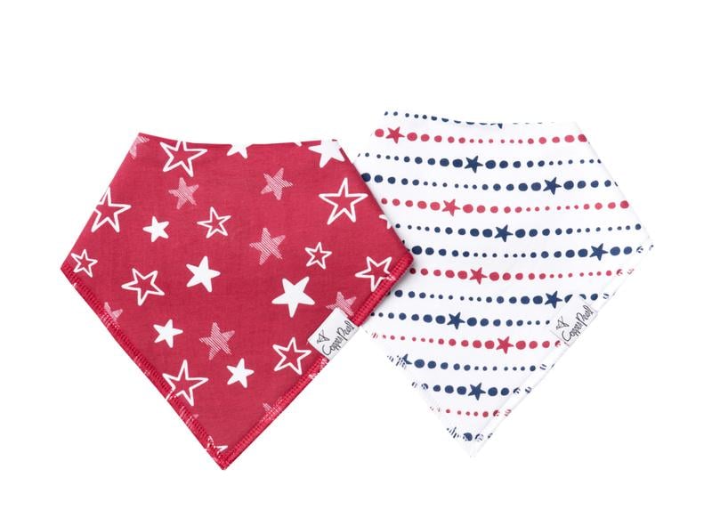 Copper Pearl Bandana Bibs in Glory