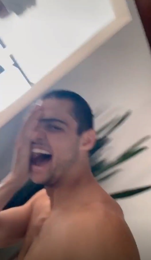 Noah Centineo Showering in Funny Instagram Stories
