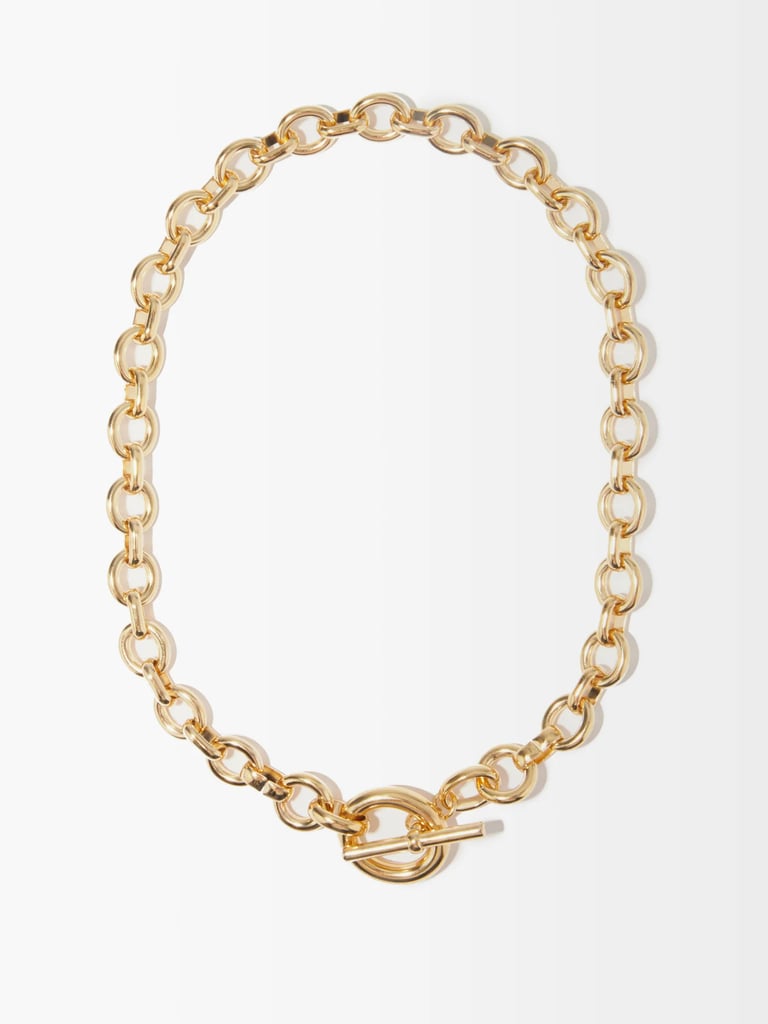 Laura Lombardi Portrait 14K Gold-Plated Chain Necklace (£158)