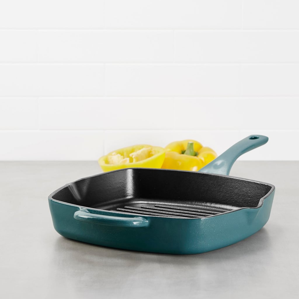 Ayesha Curry Cast Iron Square Grill Pan With Pour Spouts