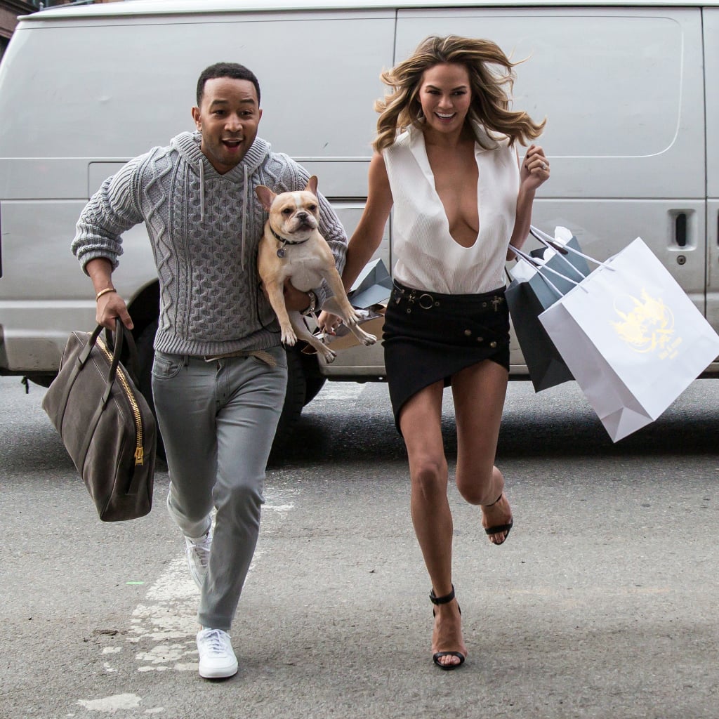 Chrissy Teigen And John Legend Kissing On Photo Shoot Popsugar Celebrity