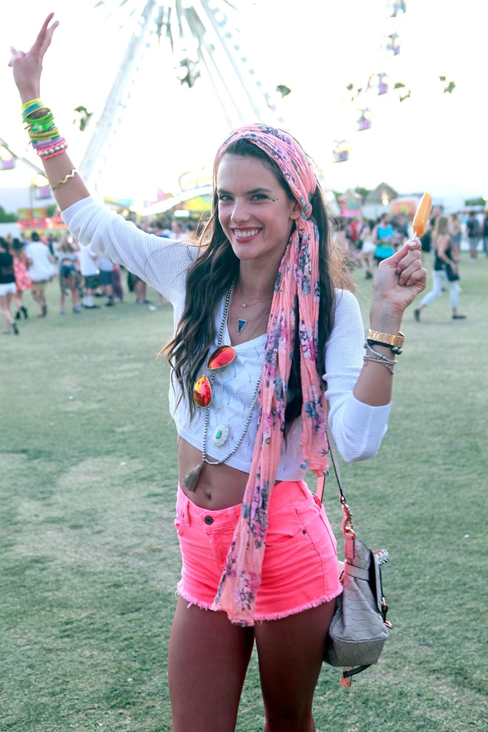Alessandra Ambrosio's Fashion at Coachella