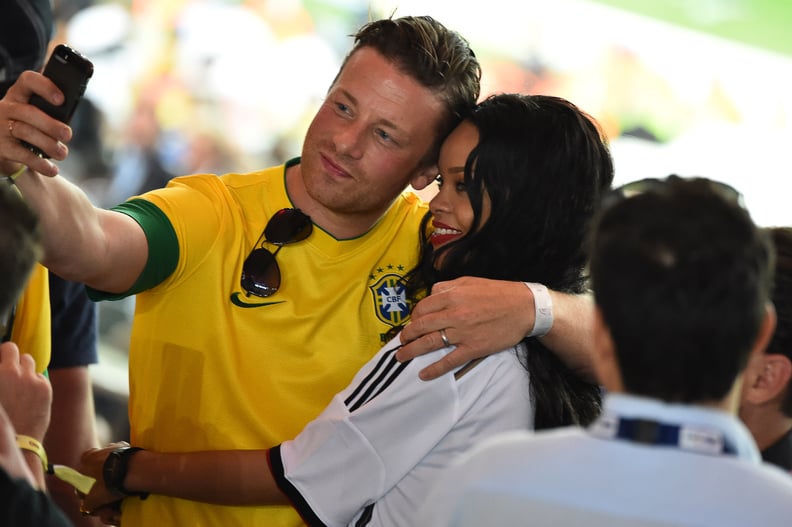 Next, She Took Selfies With Jamie Oliver . . .