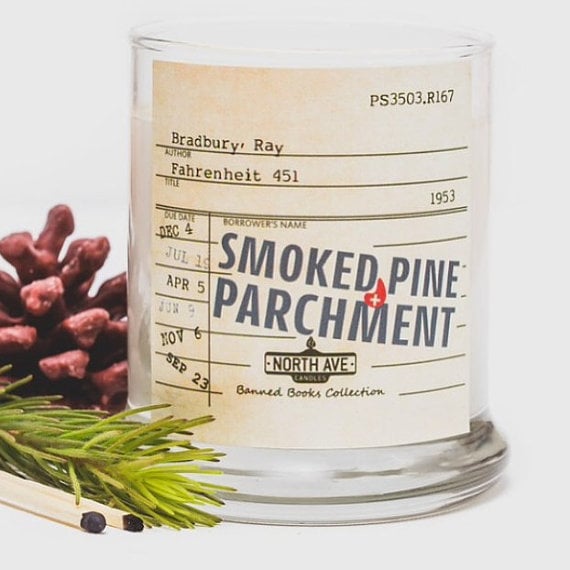 Banned Books — Fahrenheit 451 candle