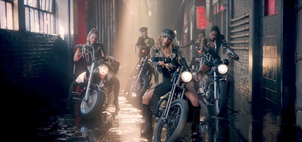 "Look What You Made Me Do" Outfits: Motorcycle Gang Taylor Swift