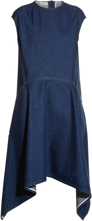 Balenciaga Cut-Out Denim Dress