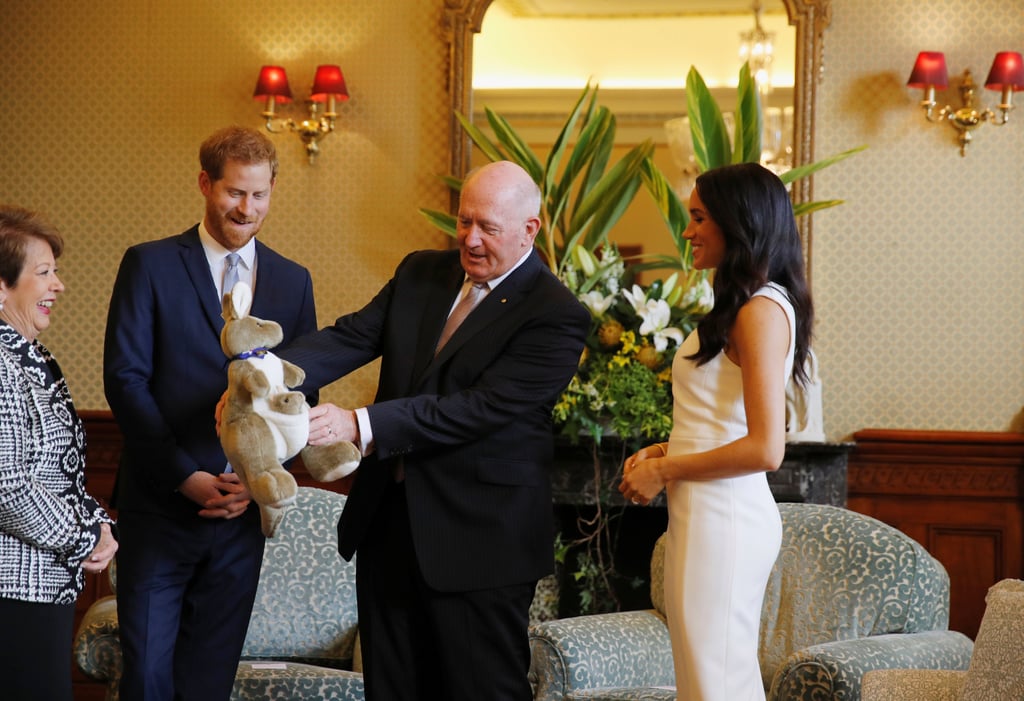 Meghan Markle and Prince Harry Receiving Baby Gift Video