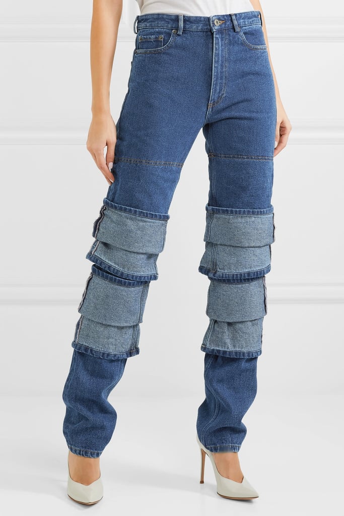 Y/Project Layered High-Rise Straight Leg Jeans