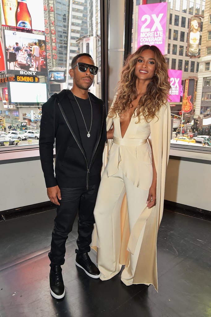 Ciara Showing Engagement Ring in NYC April 2016