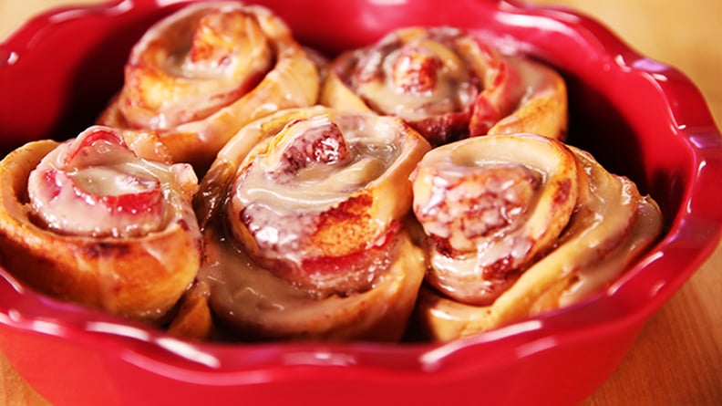 Maple Bacon Cinnamon Rolls