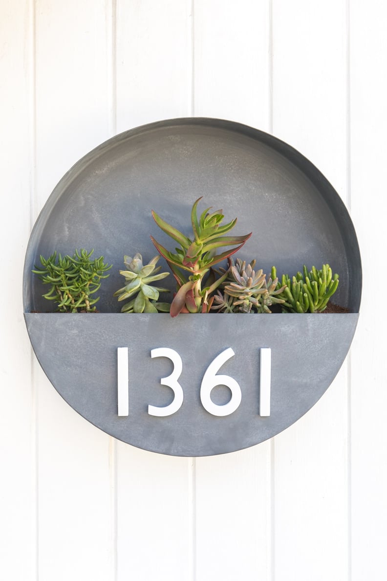 DIY House Number Wall Planter