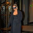 Kim Kardashian Styled a Plunging Corset Jumpsuit With Futuristic Sunglasses