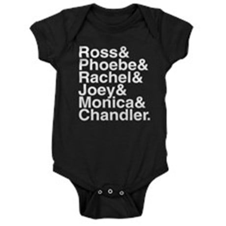 Friends Name List Onesie