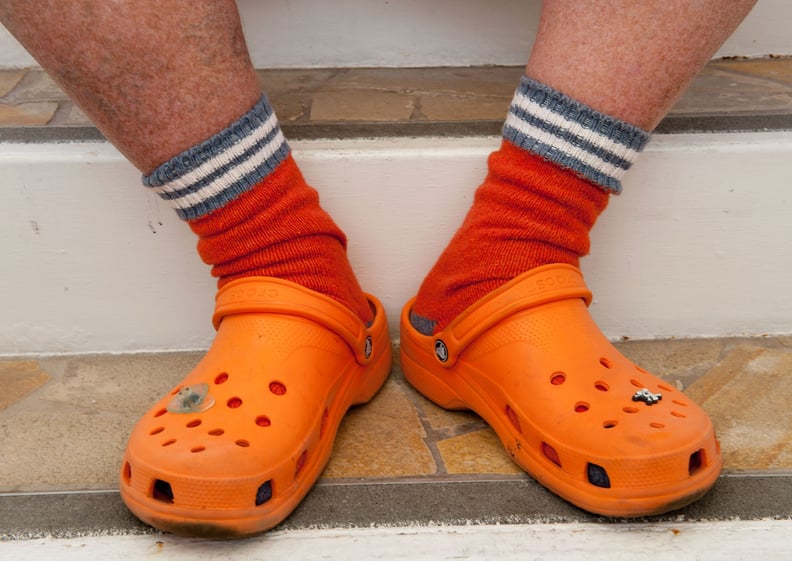 Orange Crocs