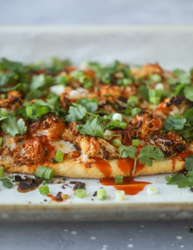 Roasted Buffalo Cauliflower Flatbread