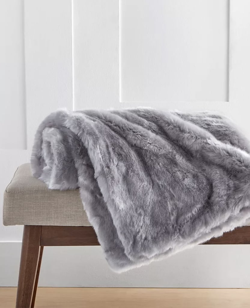 Hotel Collection Lynx Faux Fur Throw