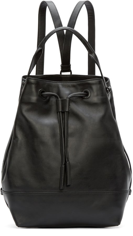 Opening Ceremony Black Leather Izzy Backpack