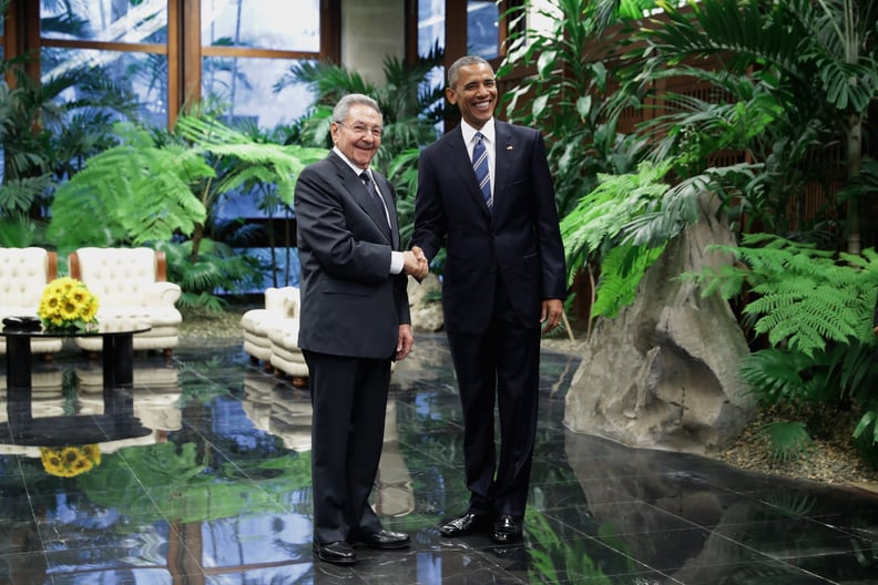 President Obama's Meeting With Cuban President Raul Castro