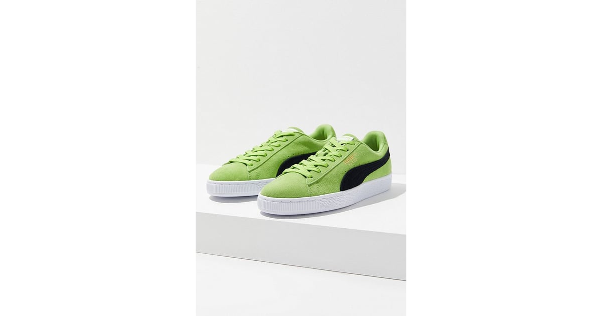 Suede Classic Sneaker Slime Is the Color of the Moment, So We're Living Our Best '90s Lives | POPSUGAR Fashion Photo