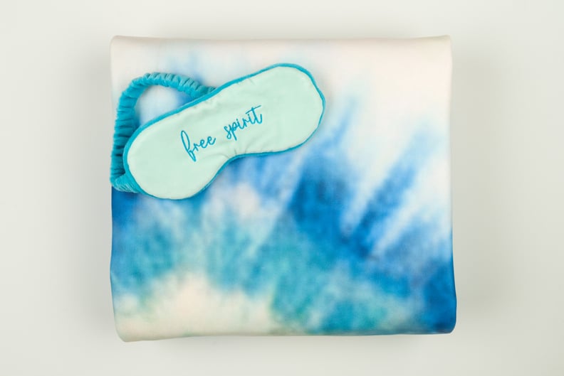 Disney Princess X POPSUGAR Ariel Tie Dye Sweatshirt Throw and Eye Mask