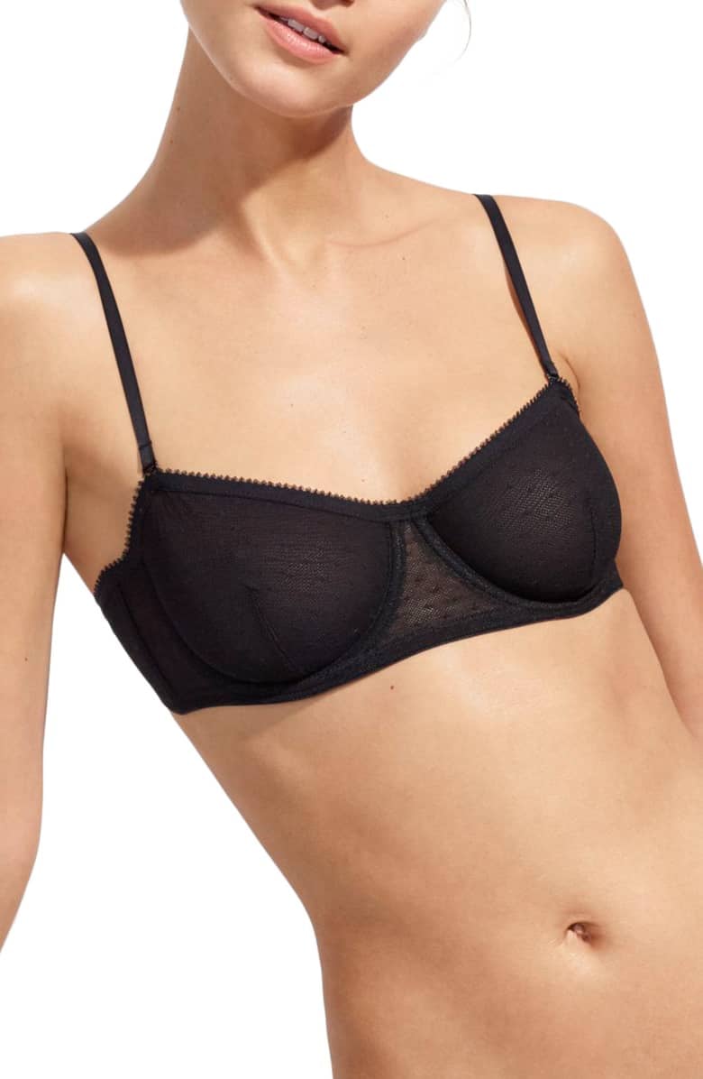 J.Crew Point Desprit Underwire Balconette Bra