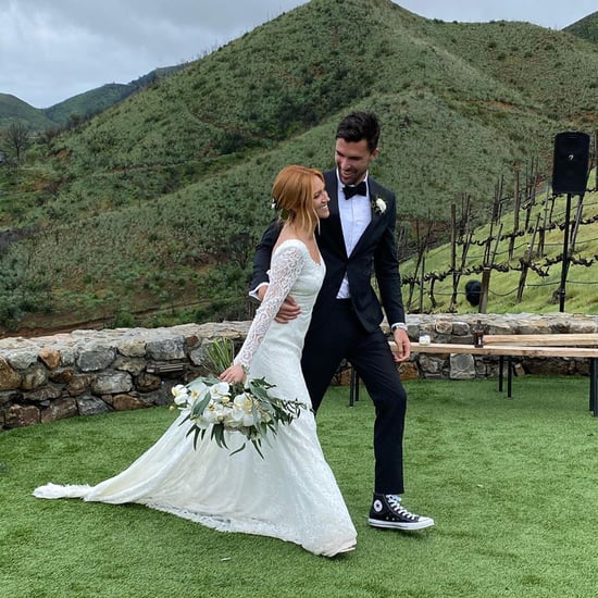 Brittany Snow Wore a Jonathan Simkhai Wedding Dress