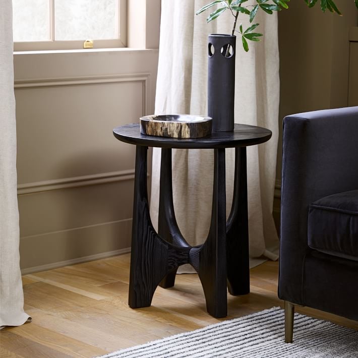 West Elm Tanner Solid Wood Side Table