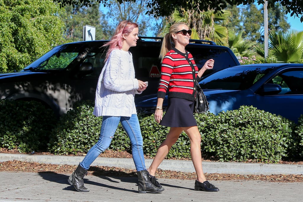Reese Witherspoon and Ava Phillippe Going to Nail Salon