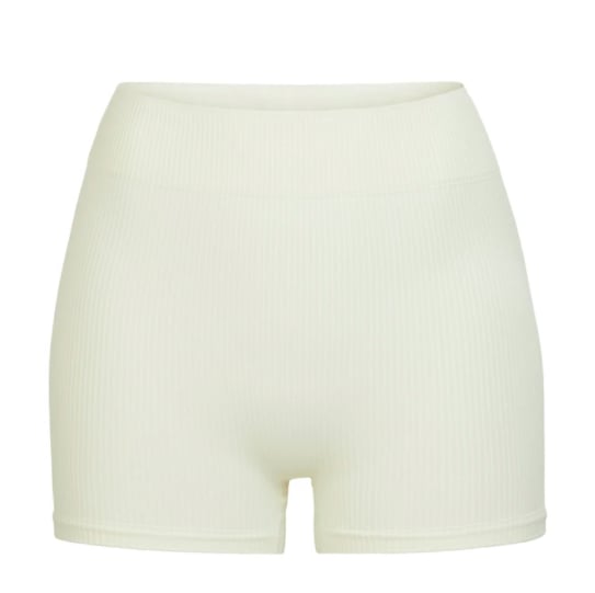 Stretch Rib Short in Bone