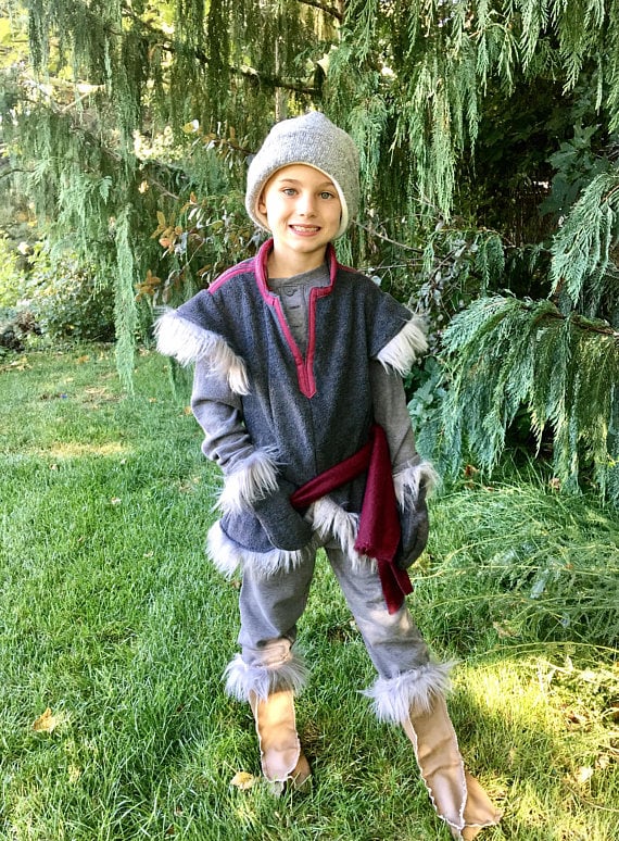 This Handmade Kristoff Costume (35) for little ones includes