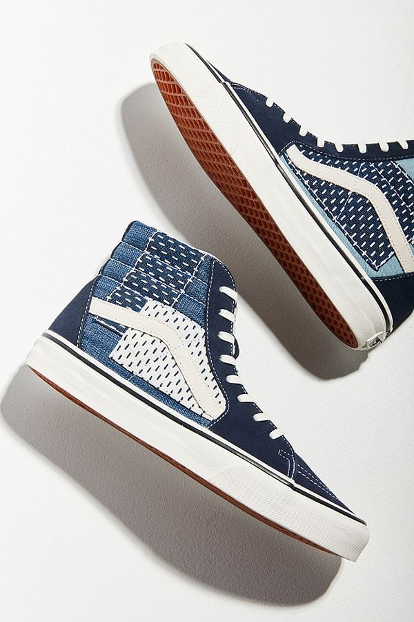 patchwork vans sk8 hi