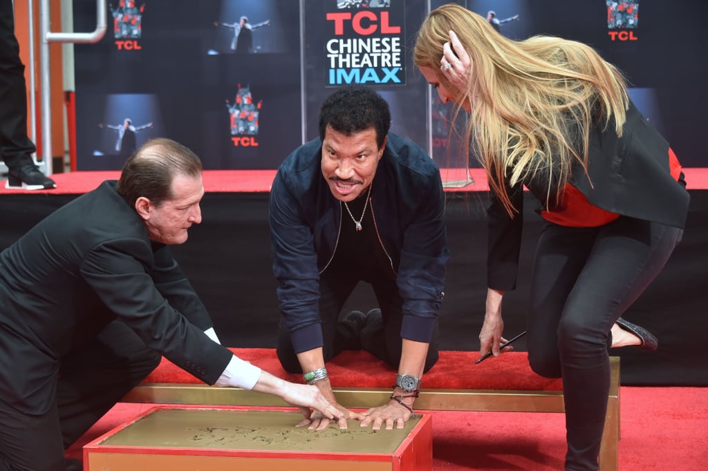 Lionel Richie and His Family at Hand and Footprint Ceremony