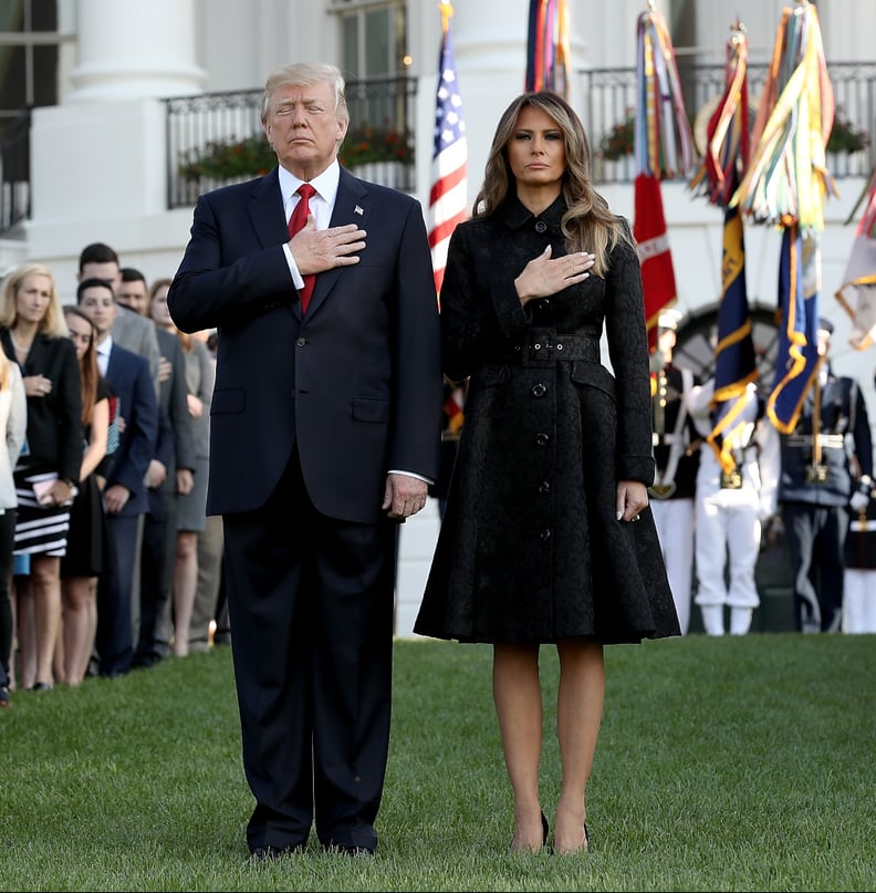 Melania Trump Wearing Black Michael Kors Dress POPSUGAR Fashion