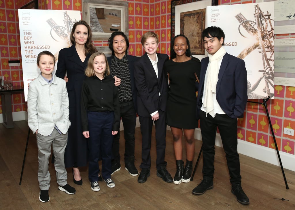 The brood flashed their biggest smiles during a special screening of Netflix's The Boy Who Harnessed the Wind in NYC in February 2019.