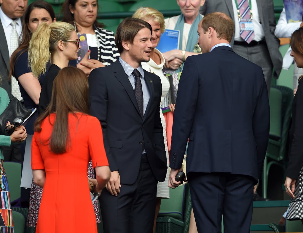 At the 2015 Wimbledon Tennis Championship, the royal couple met Josh Hartnett and his pregnant girlfriend, Tamsin Egerton.