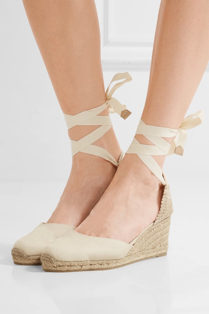 Espadrille wedges that are comfortable, like the Castaner Carina Canvas Wedge Espadrilles — Beige ($110), which you'll never retire.