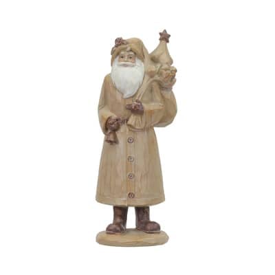 6" Gift-Bearing Tabletop Santa in Beige Suit by Ashland