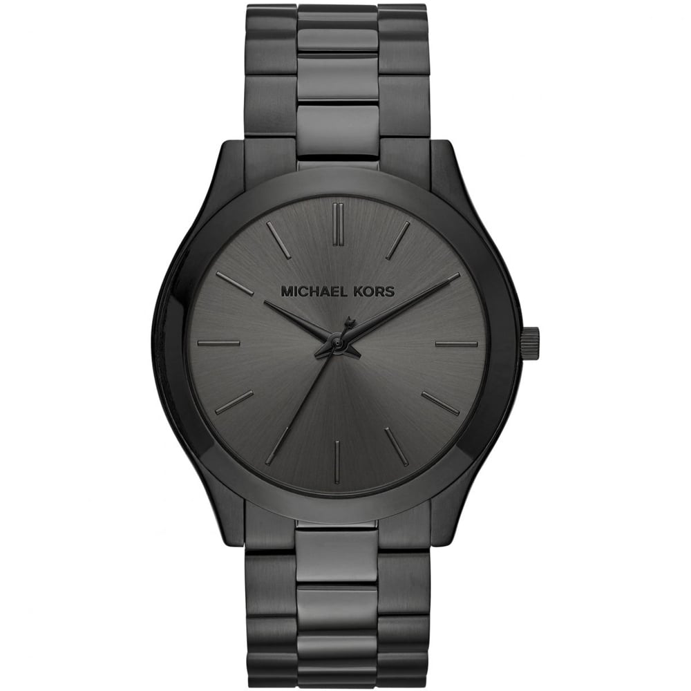 Michael Kors Men's Slim Runway Black Watch MK8507