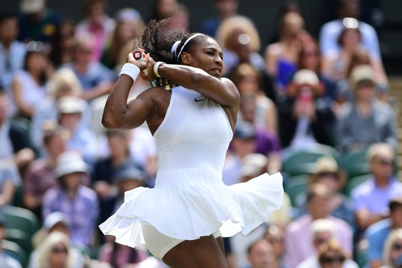 Serena Williams Wearing a Floaty Skirt at Wimbledon in 2016