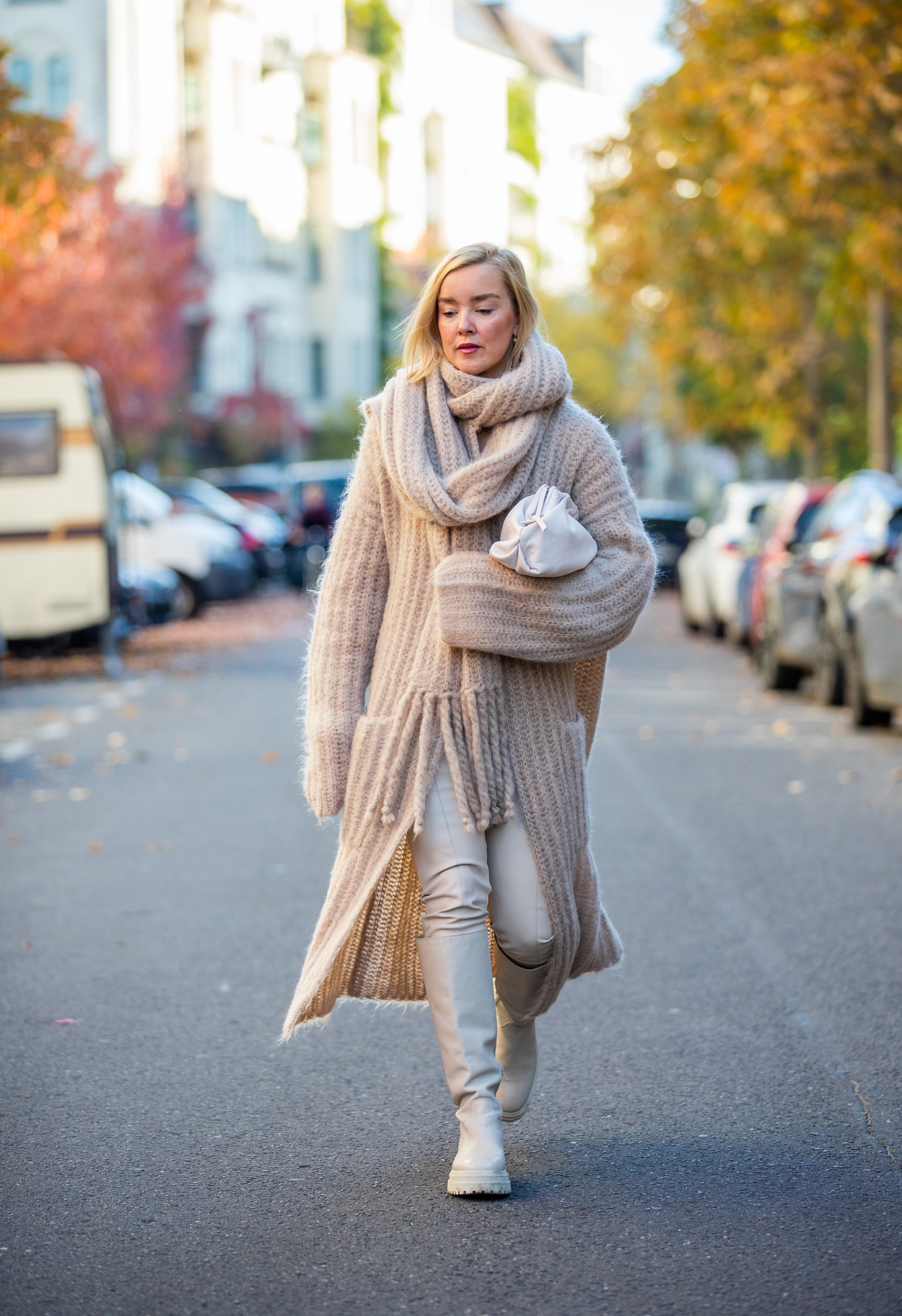 White dress sale winter outfit