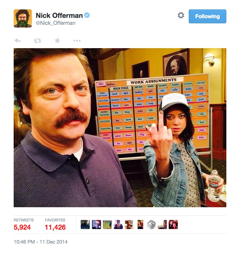 Parks and Recreation Cast Tweets About Last Day of Filming | POPSUGAR